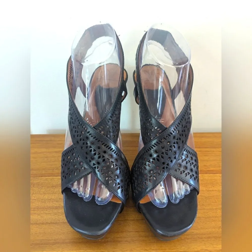 Diane Von Furstenberg Whimsigoth Dark Academia Witchy Feminine Heels 8 ½